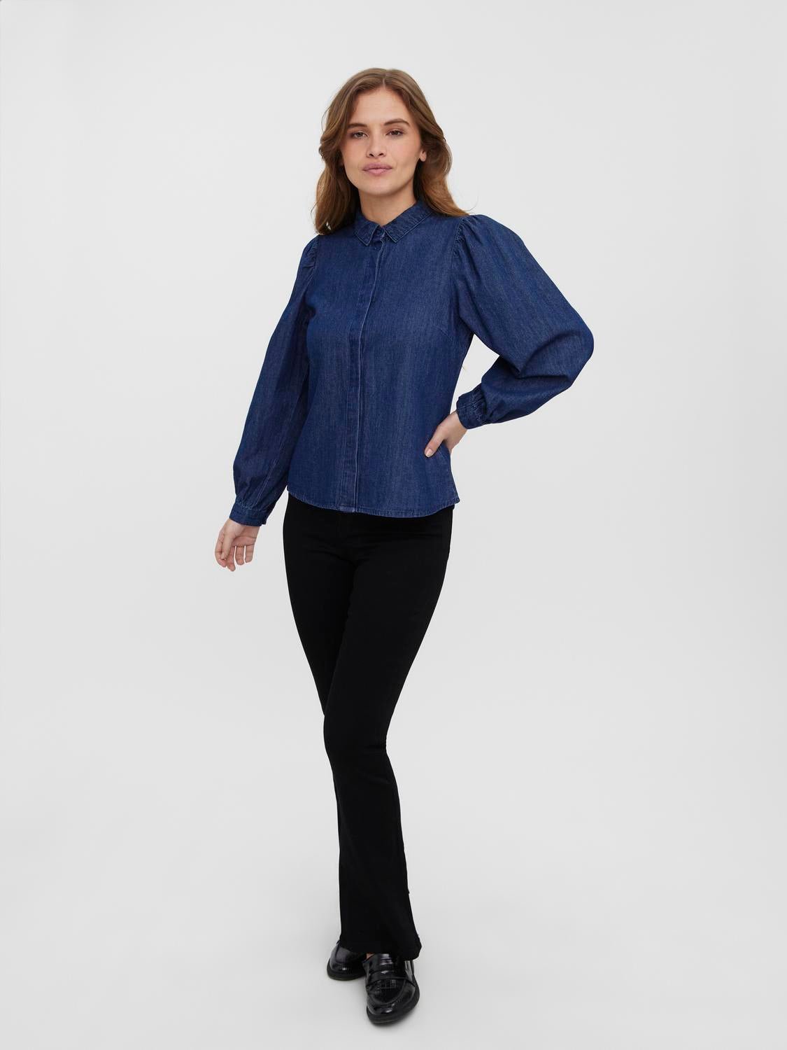VMNILY Shirt - Dark Blue Denim - VERO MODA & VILA Bergvik